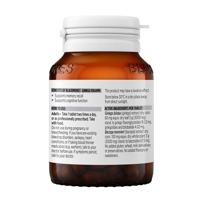 Blackmores Ginkgo Brahmi 40 Tablets