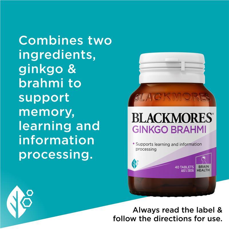 Blackmores Ginkgo Brahmi 40 Tablets