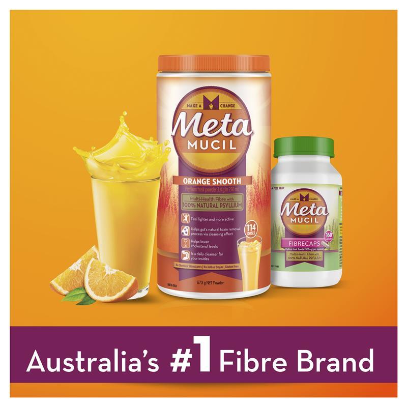 Metamucil Fibre Supplement Smooth Orange 72 Dose 425g