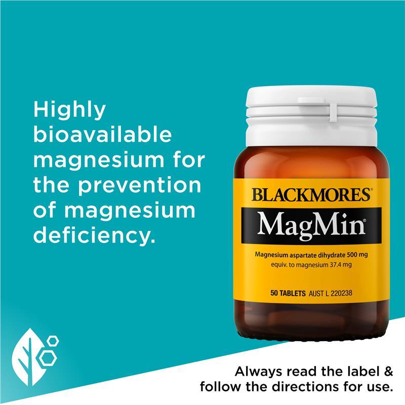Blackmores Magmin 500mg 50 Tablets