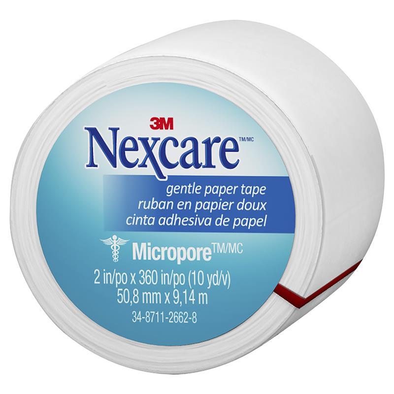Nexcare Micropore Gentle Paper Tape White 50.8mm x 9.14m