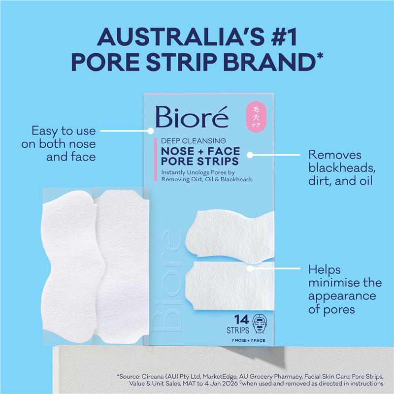 Biore Deep Cleansing Pore Strips 14 Combo