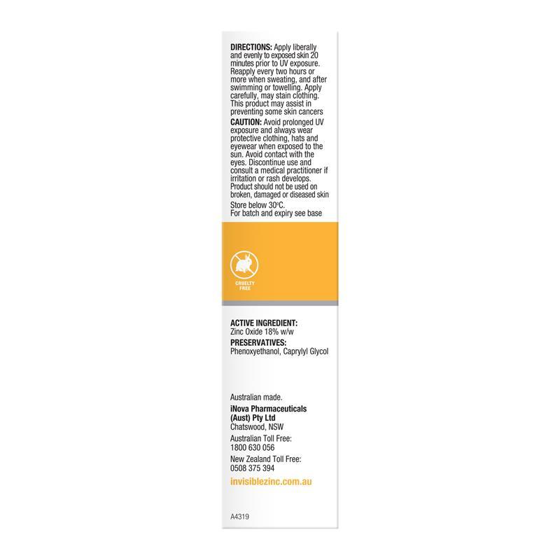 Invisible Zinc Tinted Daywear Medium SPF 30+ 50g