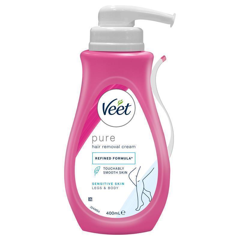 Veet Pure Hair Removal Cream Legs And Body Sensitive Skin 400ml