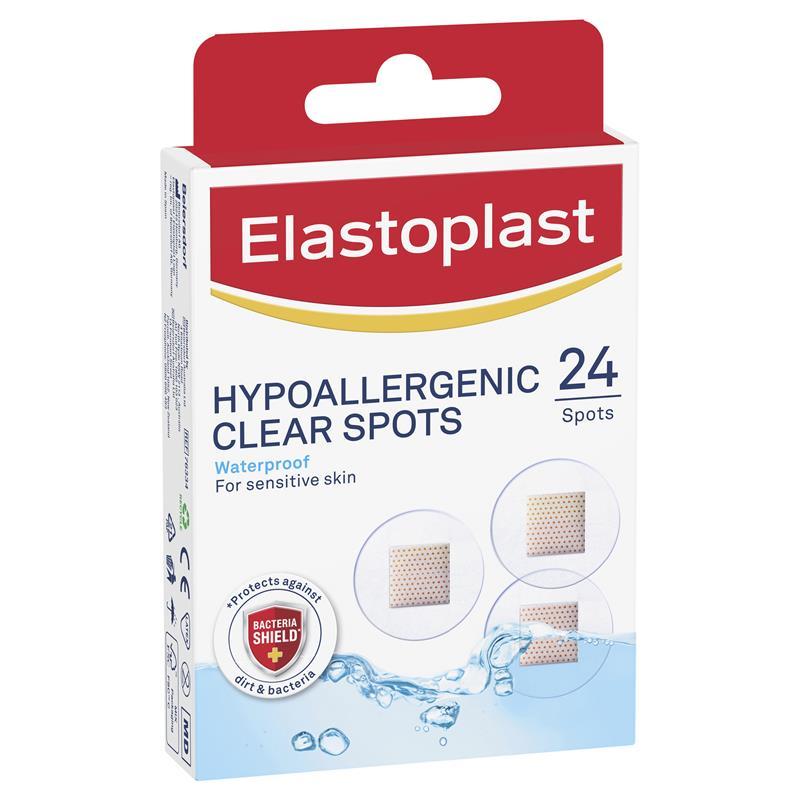 Elastoplast Sensitive Transparent Hypoallergenic Spot 24 Spots