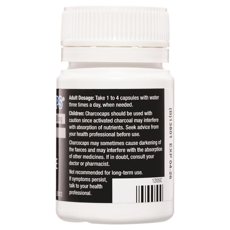 Charcocaps 200mg 60 Capsules