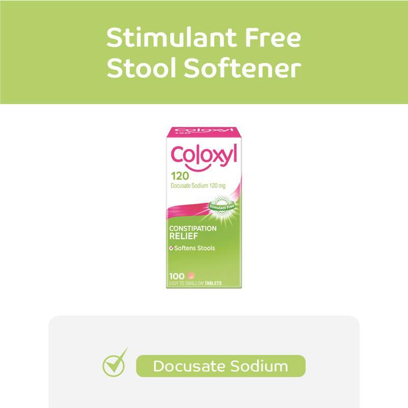 Coloxyl 120mg 100 Tablets Filmcoat