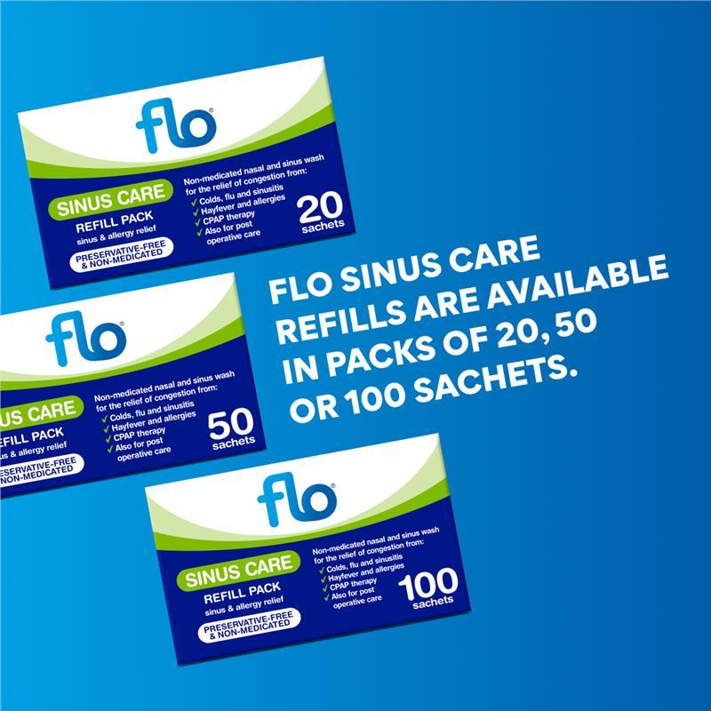FLO Sinus Care Starter Kit 12 Sachets