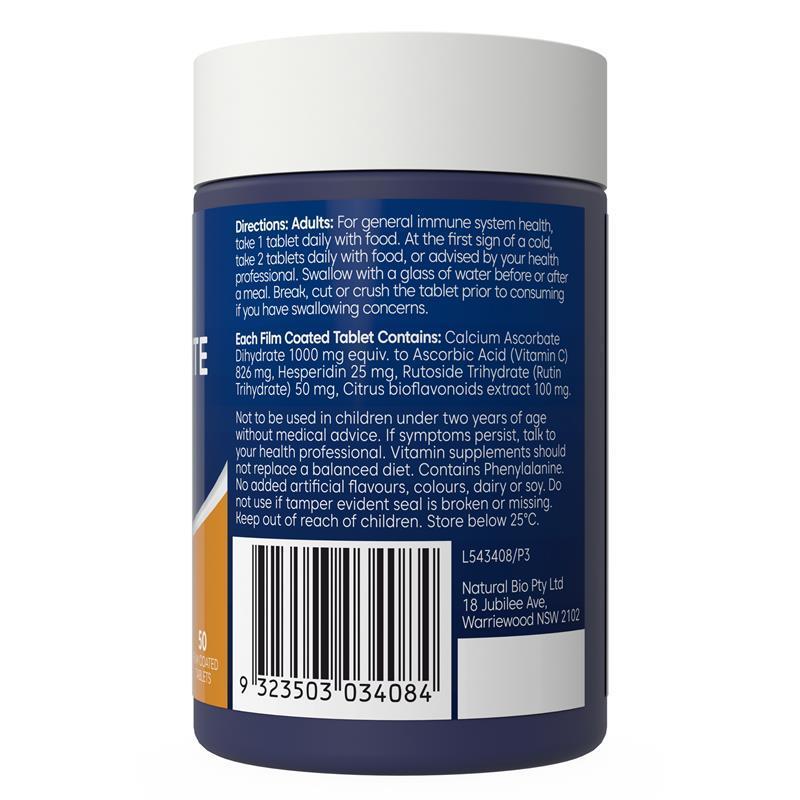 Bioglan One-a-Day Vitamin C Forte 1000mg 50 Tablets