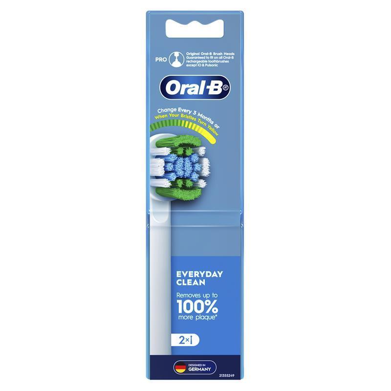 Buy Oral B Power Toothbrush Everyday Clean Refills 2 Pack online at ...