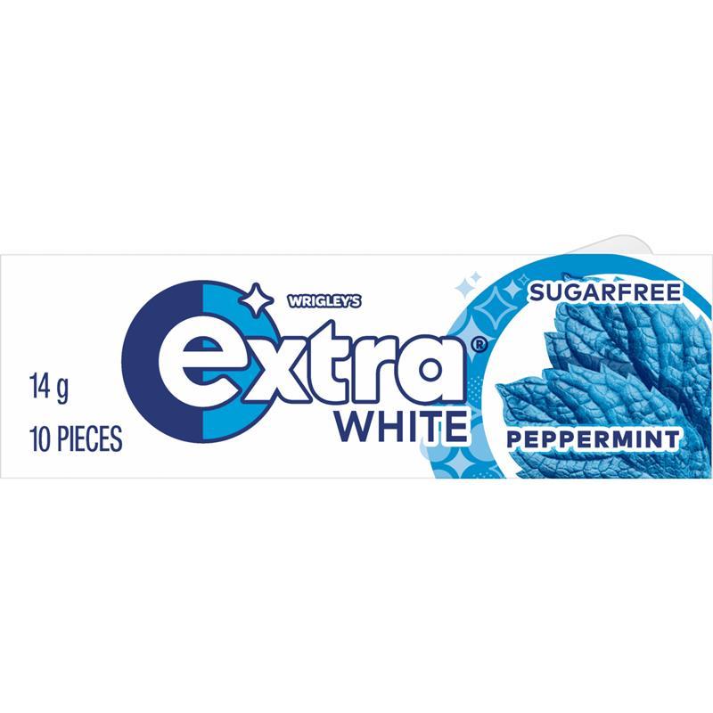 Extra White Peppermint Gum 10 piece