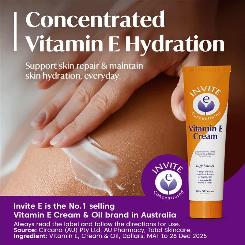 Invite E Vitamin E Cream 100g