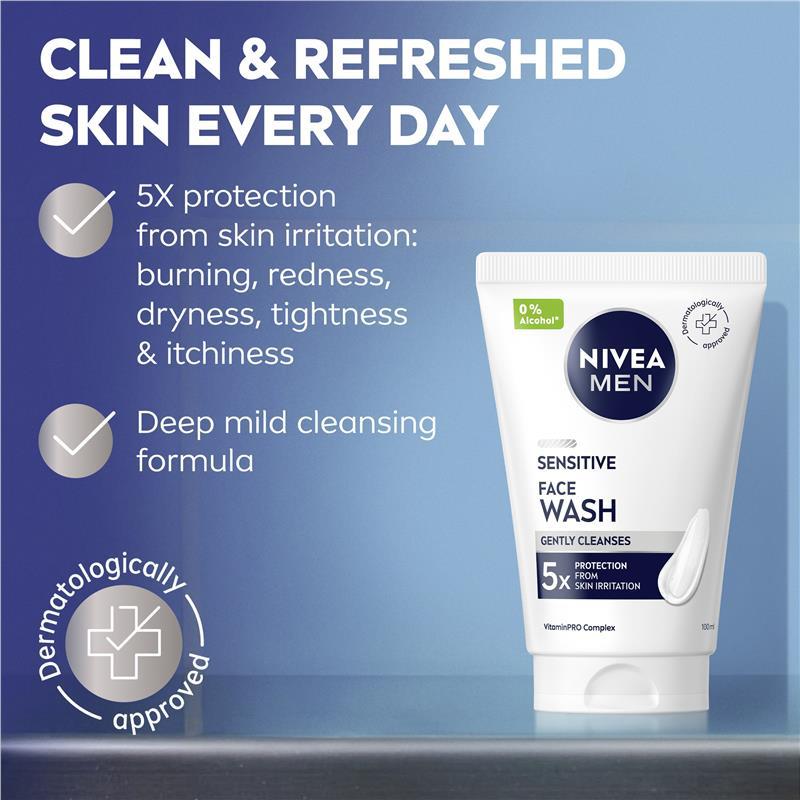 NIVEA MEN Face Wash Sensitive 100mL