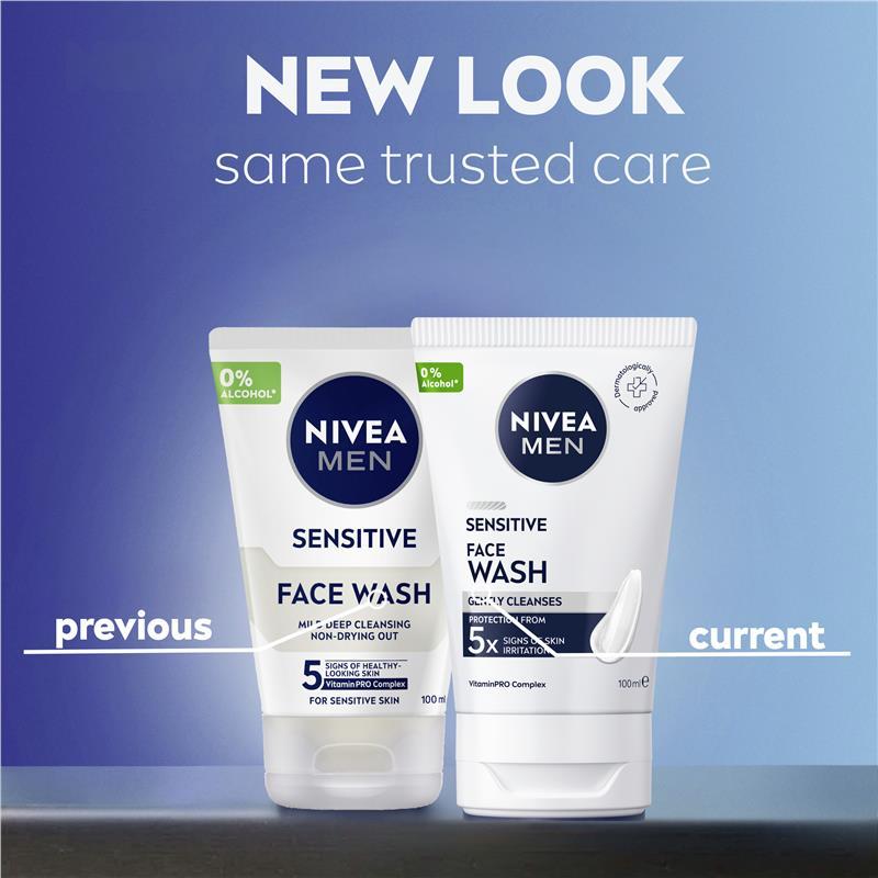 NIVEA MEN Face Wash Sensitive 100mL