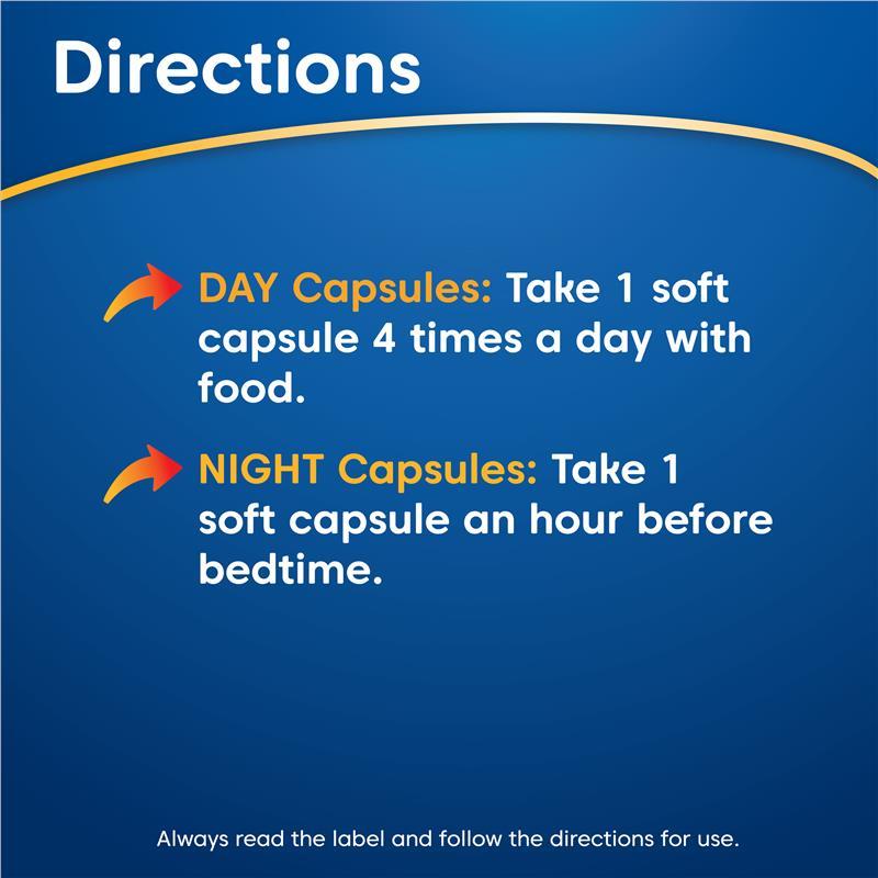 Ease a Cold Cough Cold & Flu Day & Night 24 Capsules