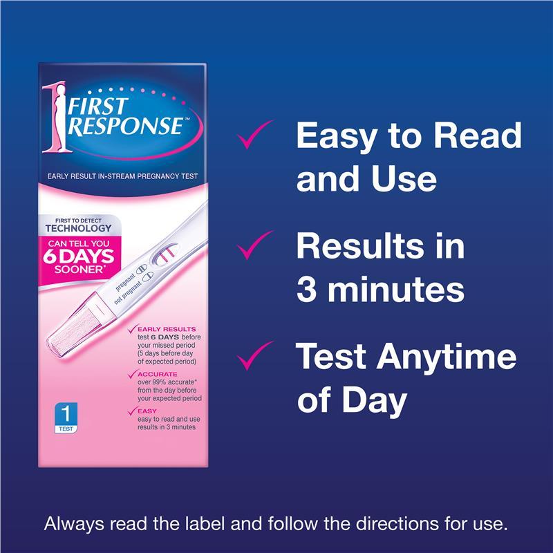 First Response Instream Pregnancy Test 1 Test