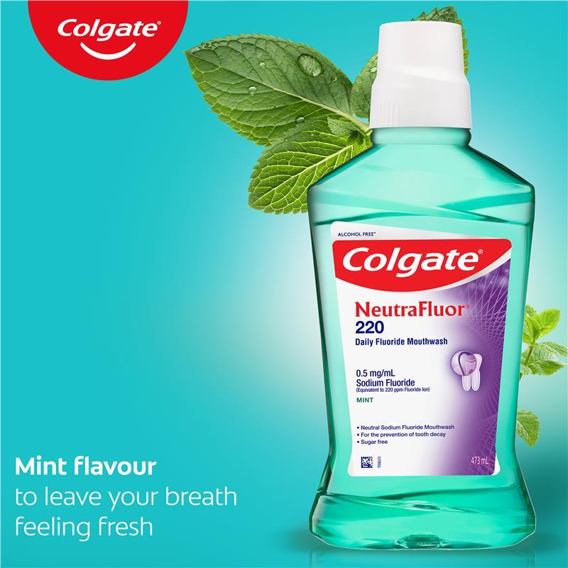Colgate NeutraFluor 220 Daily Fluoride Mouthwash Mint 473mL