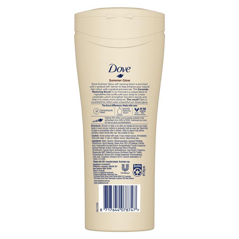 Dove Summer Glow Medium - Dark Skin 400ml