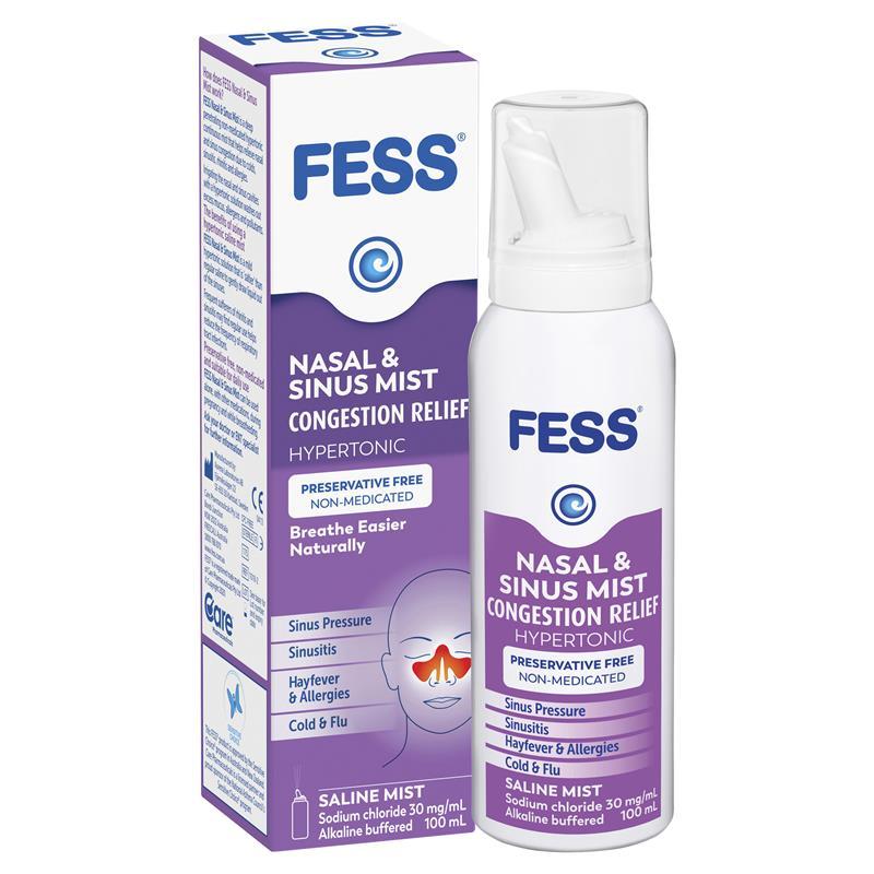 Fess Nasal & Sinus Saline Mist 100ml