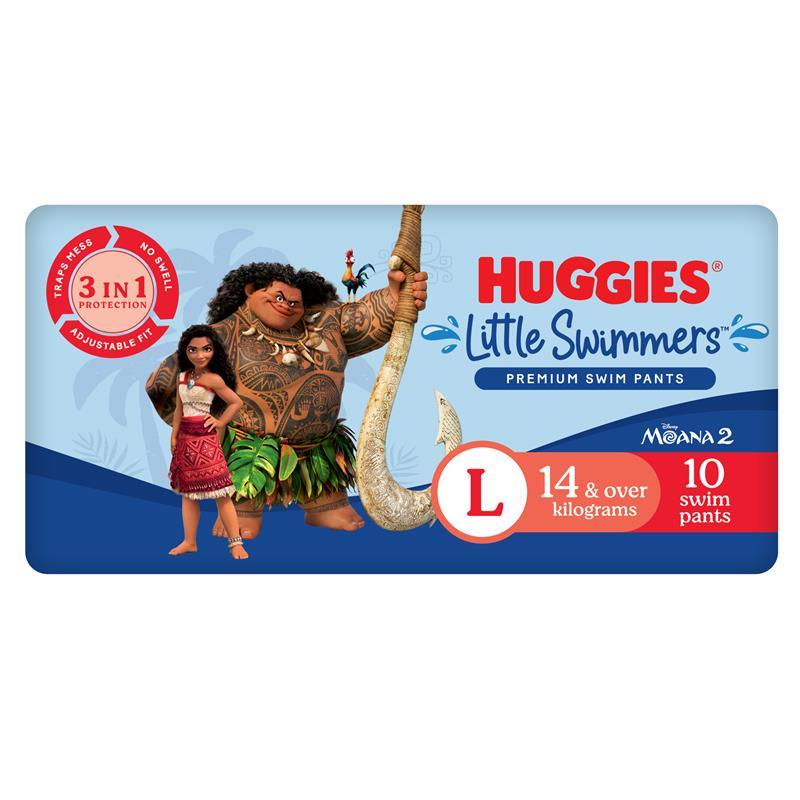 Huggies Little Swimmers Swim Nappies Large (15kg+) 10 Pack