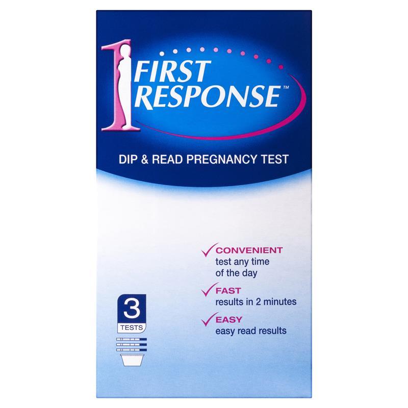 First Response Dip and Read Pregnancy Test 3 Tests