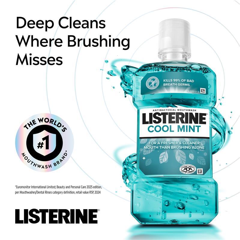 Listerine Cool Mint Antibacterial Mouthwash 250mL