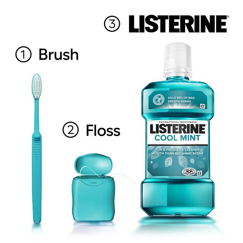 Listerine Cool Mint Antibacterial Mouthwash 250mL