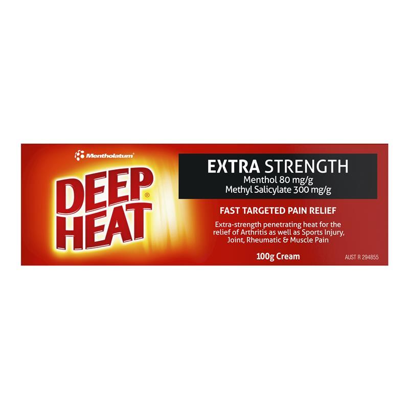 Deep Heat Extra Strength Cream 100g