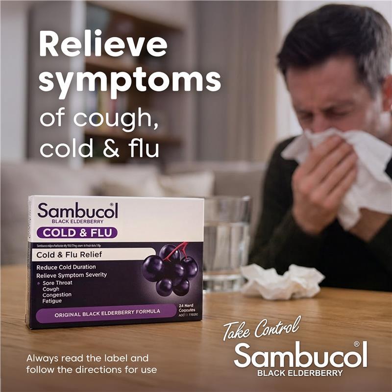 Sambucol Cold & Flu 24 Capsules