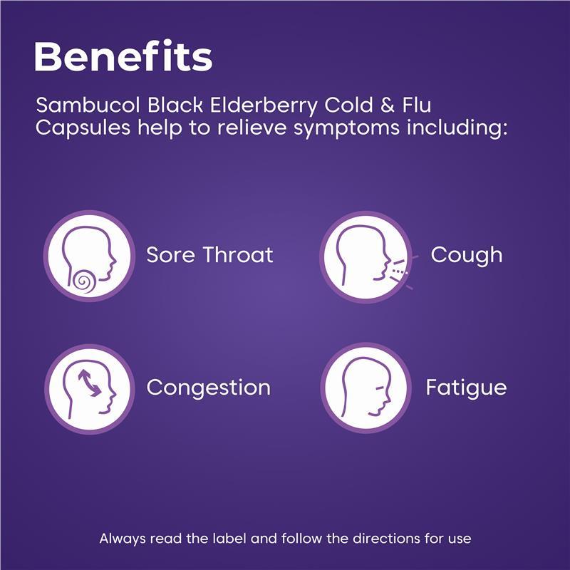 Sambucol Cold & Flu 24 Capsules