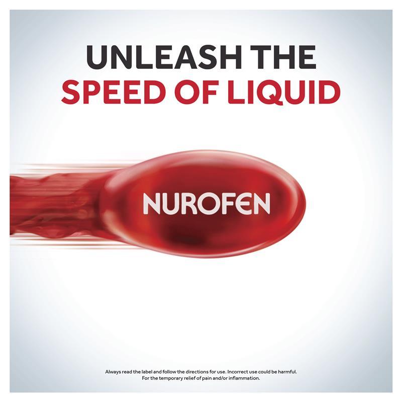 Nurofen Zavance Fast Pain Relief Liquid Capsules 200mg Ibuprofen 20 pack