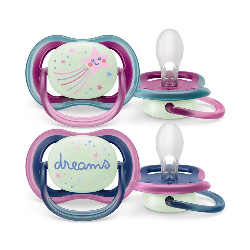 Avent Ultra Air Night Soother 6-18 Months 2 Pack