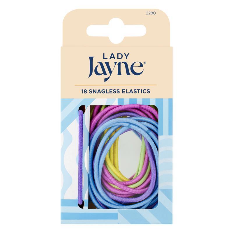 Lady Jayne Snagless Elastics, Assorted, Pack 18
