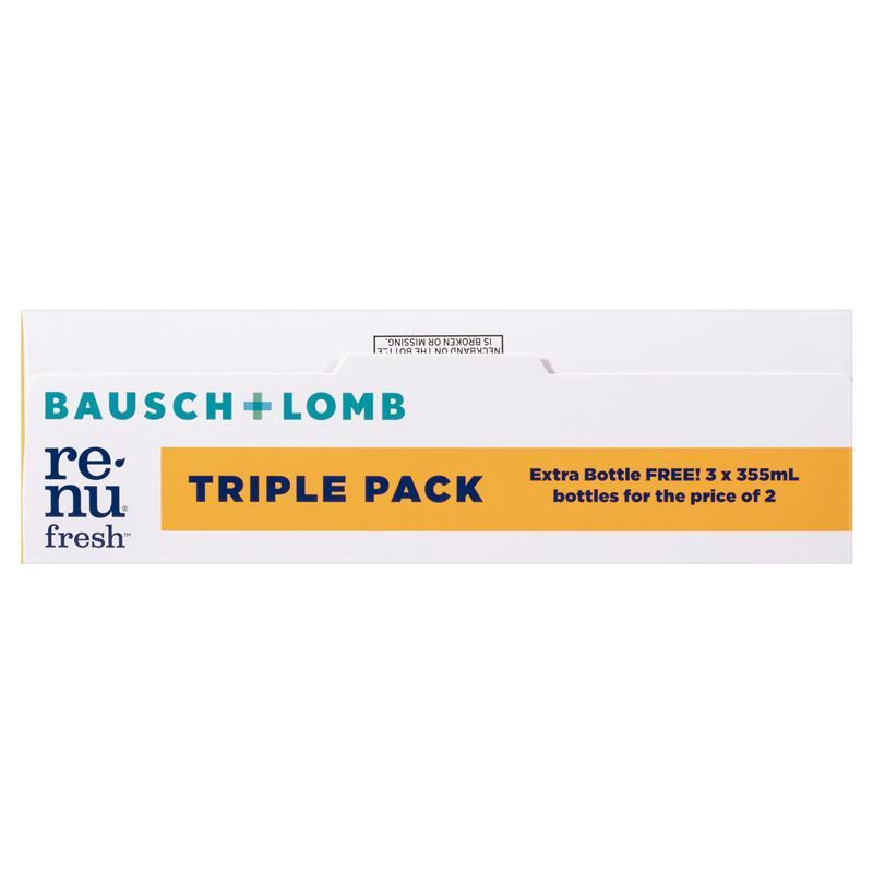 Bausch & Lomb Renu Fresh 3 For 2 355ml
