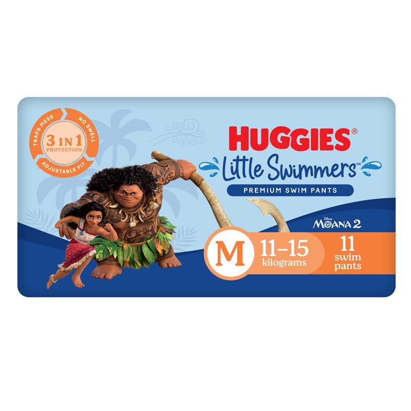 Huggies Little Swimmers Swim Nappies Medium (12-15kg) 11 Pack