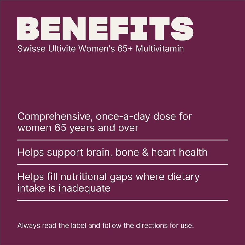 Swisse Womens Multivitamin 65+ 60 Tablets