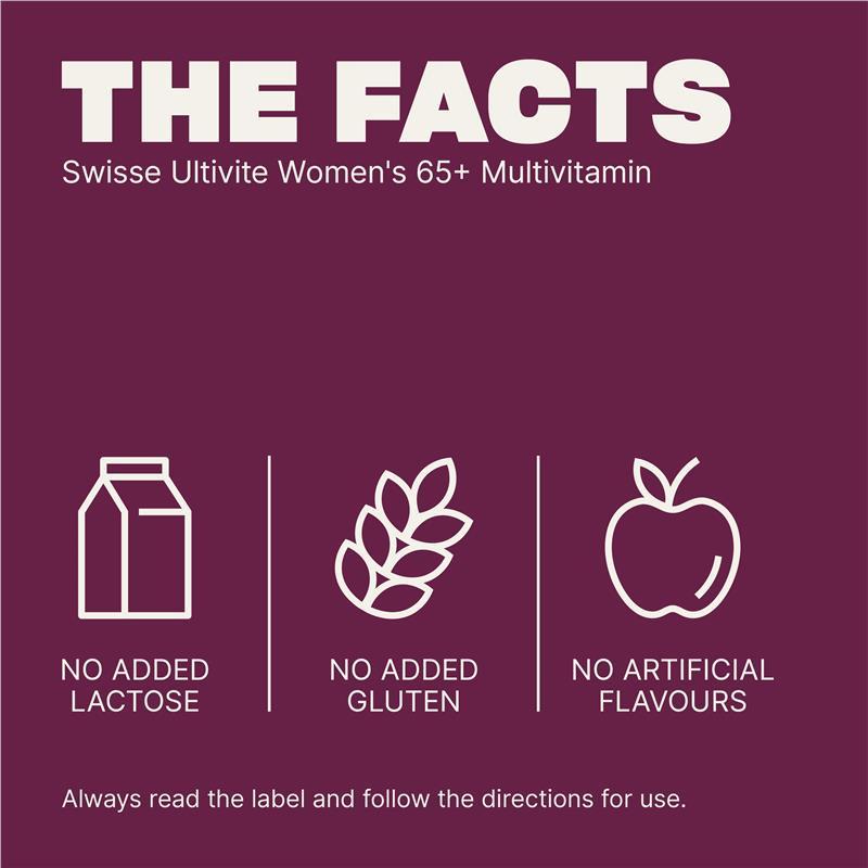 Swisse Womens Multivitamin 65+ 60 Tablets