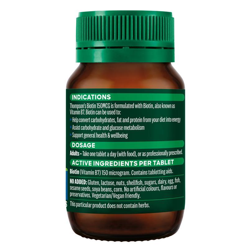 Thompson's Biotin 150mcg 100 Tablets