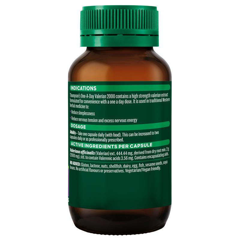 Thompson's One-A-Day Valerian 2000mg 60 Capsules