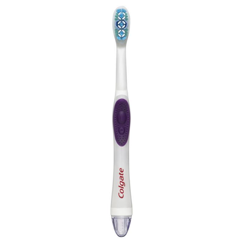 Colgate 360 Optic White Powered Toothbrush Soft with vibrating & polishing bristles
