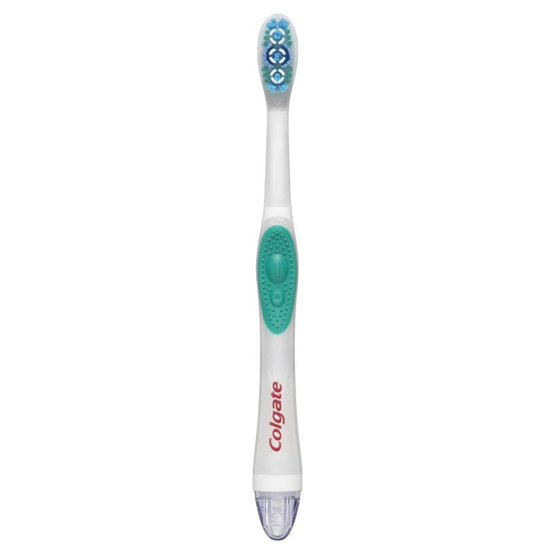 Colgate 360 Optic White Powered Toothbrush Soft with vibrating & polishing bristles