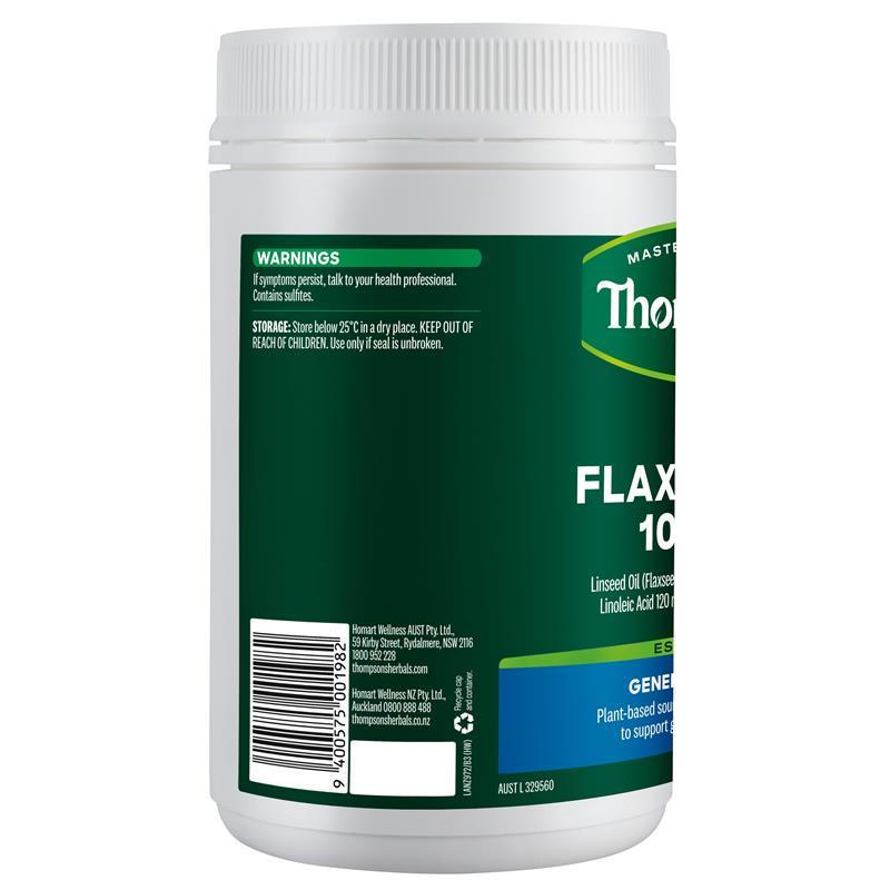 Thompson's Flaxseed Oil 1000mg 400 Vegi-Caps