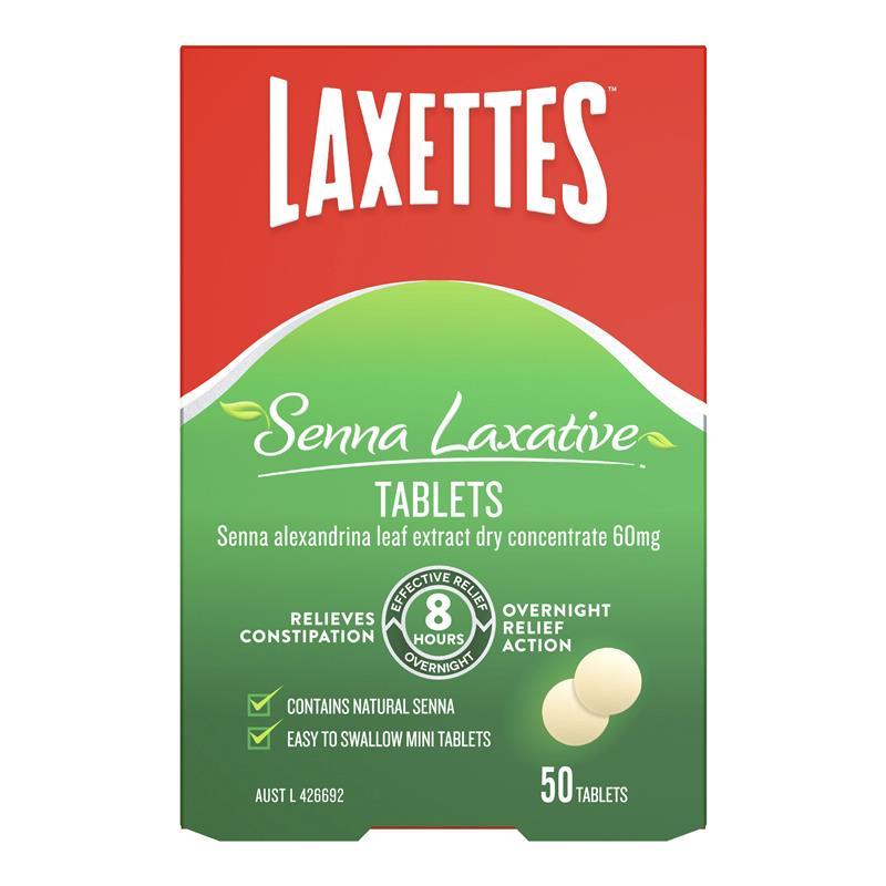 Laxettes with Senna 12mg 50 Tablets