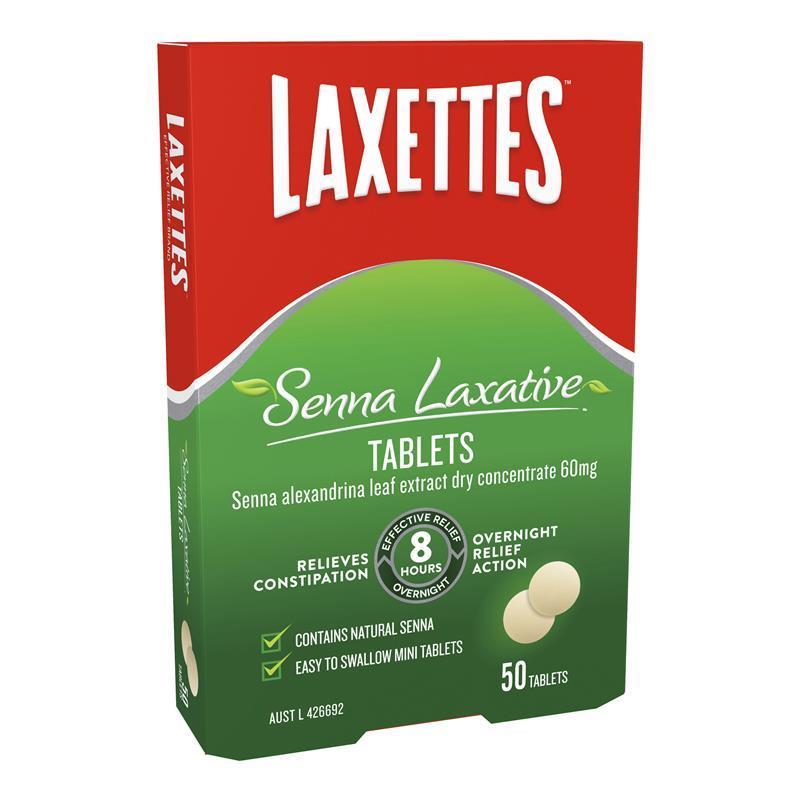 Laxettes with Senna 12mg 50 Tablets