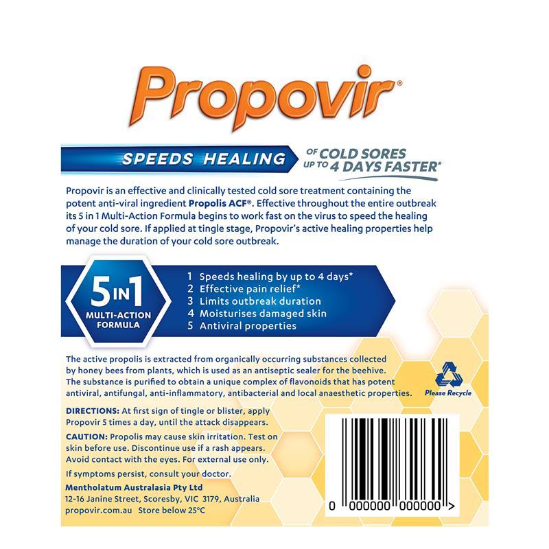 Propovir Cold Sore Ointment 2g