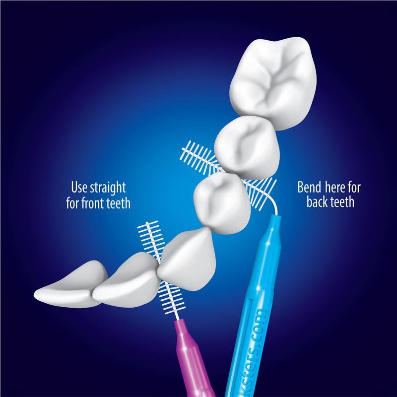 Piksters Interdental Brushes Size 0 Grey 10 Pack