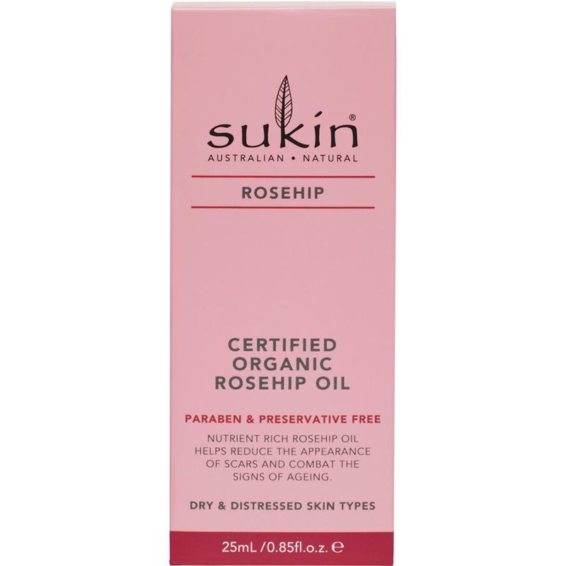 Sukin Certified Organic Rose Hip Oil 25ml