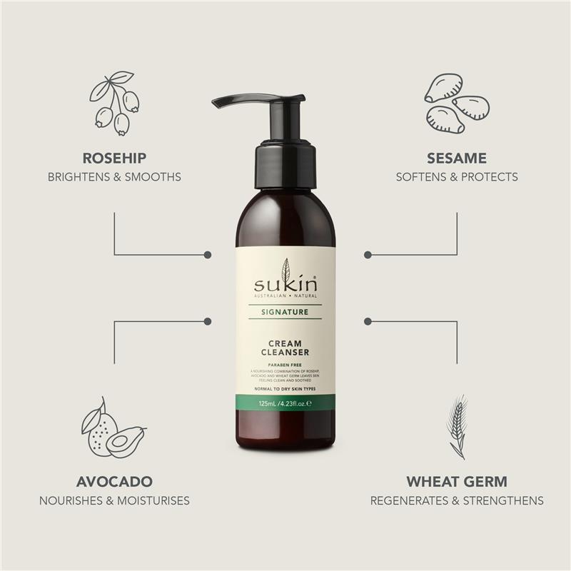 Sukin Signature Cream Cleanser Pump 125ml