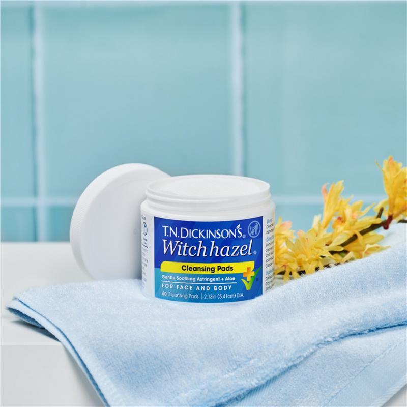 TN Dickinsons Witch Hazel Cleansing Pads 60