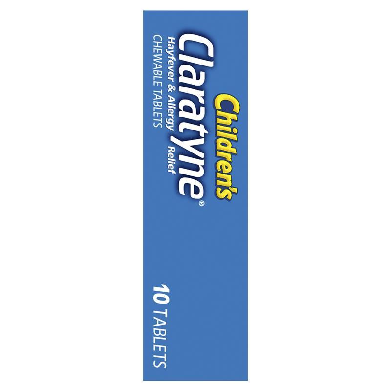 Children's Claratyne Allergy & Hayfever Relief Antihistamine For Kids Grape Flavoured Chewable Tablets 10 pack